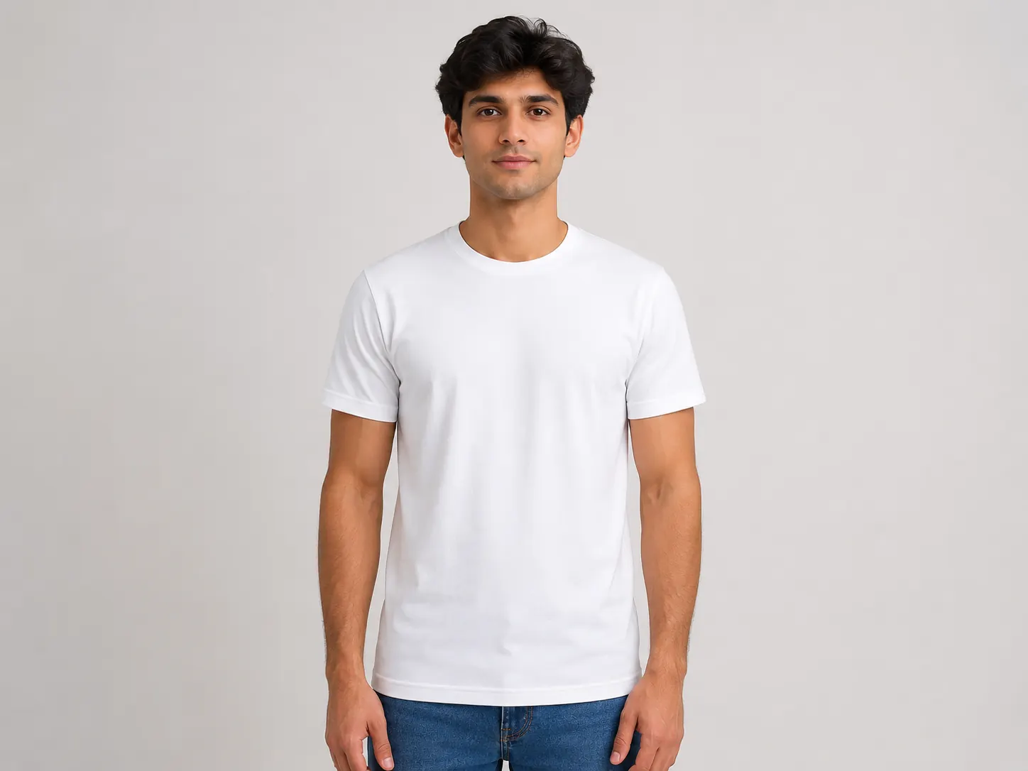 Model Wearing T-Shirt