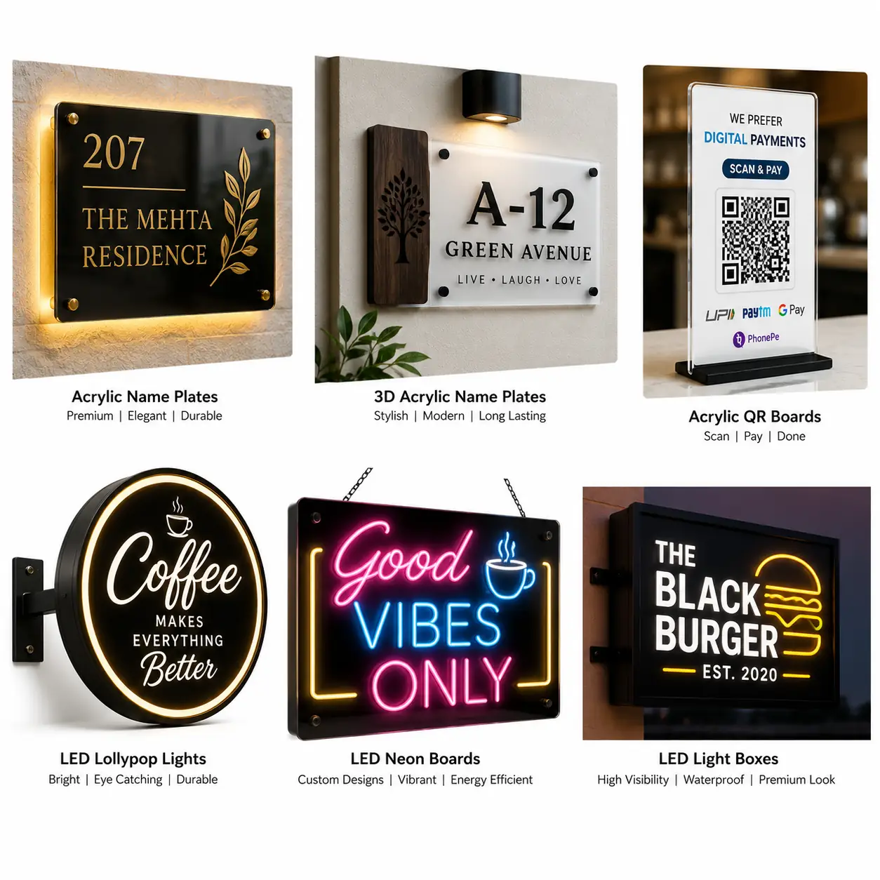 LED & Name Boards