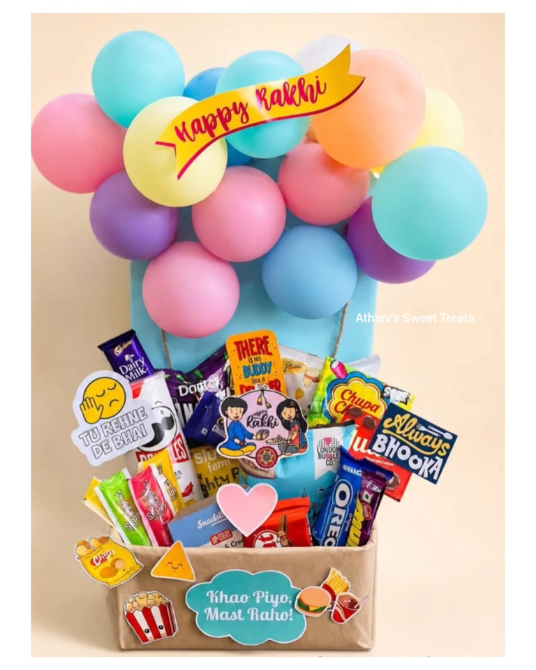 Balloon Fiesta Box - Raksha Bandhan Gift Hamper Zirakpur