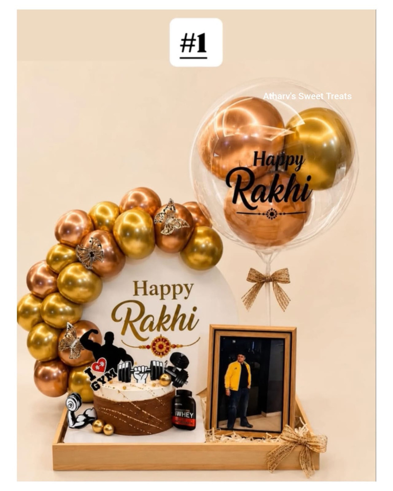 Golden Luxury Hamper - Raksha Bandhan Gift Hamper Zirakpur