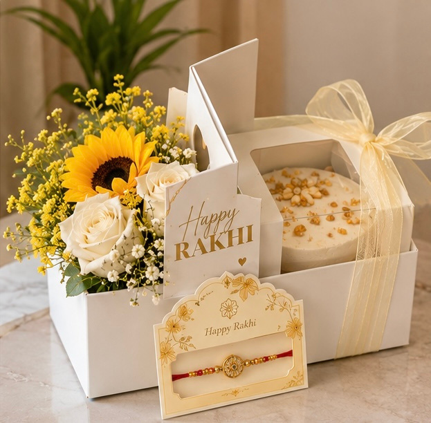 Bloom & Bento Hamper - Raksha Bandhan Gift Hamper Zirakpur